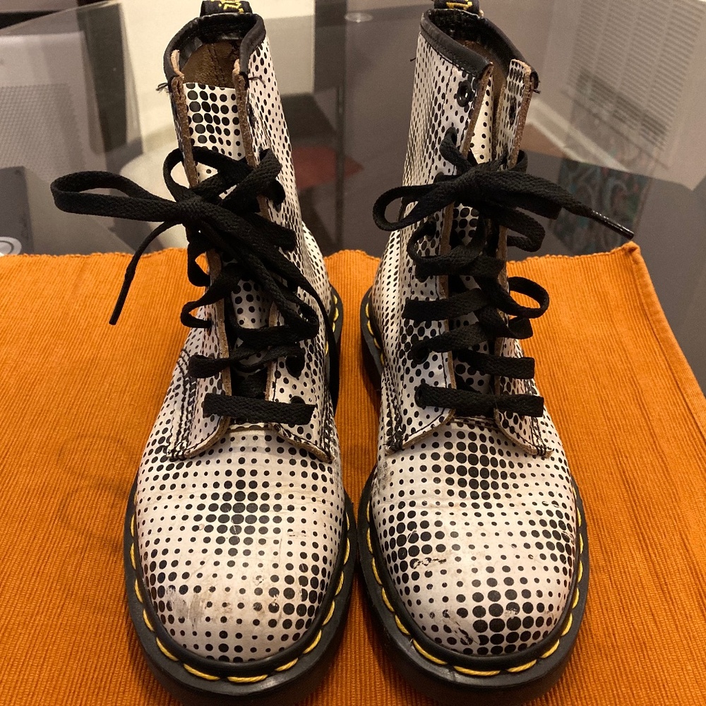 Doc Martens limited edition Op Art Made in England